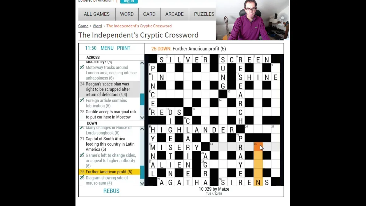 Cryptic Crossword Masterclass:  The Independent