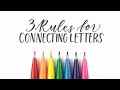 3 Rules for Connecting Letters Learn Hand Lettering for Beginners
