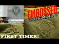 EMBOSSED Look embroidery Tutorial From Digitizing to Hooping START to FINISH TAJIMA TMBP-2