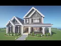 How to Build a Suburban House Minecraft Tutorial