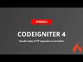 How to handle basic HTTP request in controller in Codeigniter 4 GET POST REQUEST