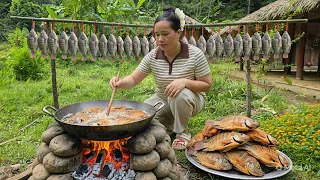 FULL FISH FRIED | Whole Fried Fish Recipe Cooking in village | Lý Thị Ca