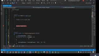 C Codility Find Missing Element