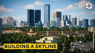 I Built an Entire Downtown on One Tile - Cities Skylines 2