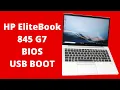 How To Enable USB Boot On HP EliteBook 845 G7 WINDOWS