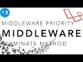Laravel Beginner tutorial Middleware priority and terminate middleware
