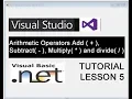 Visual Basic Net 2017 - 2018 Lesson 5 Arithmetic Operator