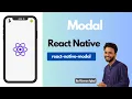 React Native Modal How to use Modal in React Native