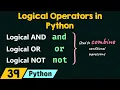 Logical Operators in Python