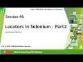 Selenium Automation Session - Locators Preferences