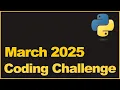 Python Coding Challenge - March 2025 Number Of Good Pairs