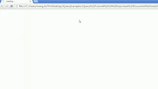 JQuery Tutorial 10 - Important Document ready function