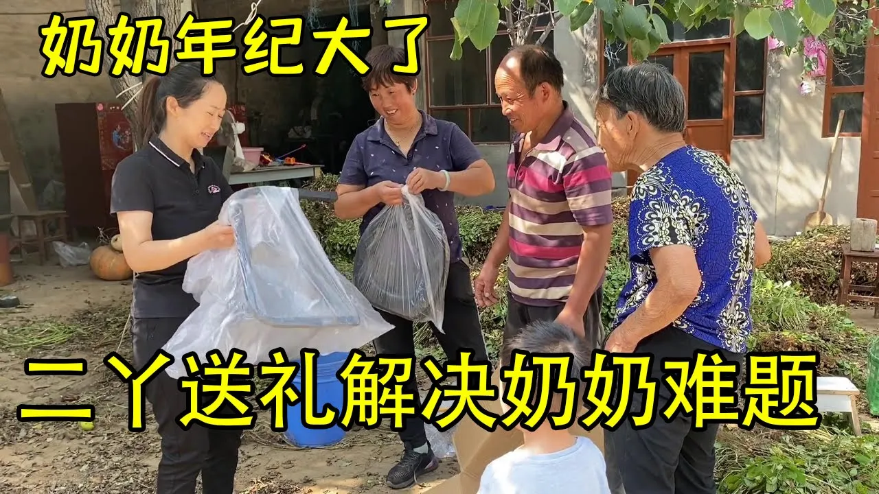 奶奶年纪越来越大,二丫贴心送两件实用礼物,解决奶奶的心头大患【二丫生活】