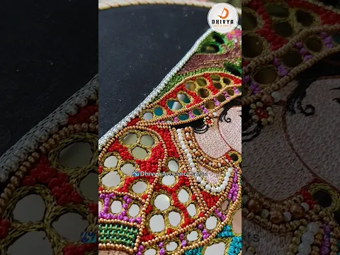 Different Cut Work Aari Embroidery 😲 | Stunning Radha Krishna Design
