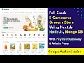Full Stack Next js E-commerce Project Tutorial Google Authentication with Firebase with admin