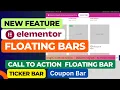 Elementor Floating Bars Call To Action Floating Bar Floating Elements