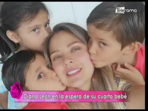 Diana León en la espera de su cuarto bebé