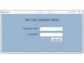 how to get computer name user name using c