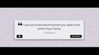 JavaScript Project-1 Random Quote Generator with Source Code