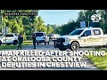 Man killed after shooting at Okaloosa County deputies in Crestview FDLE investigating