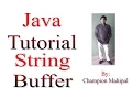 Learn Java Tutorial 21 String Buffer and its functions with example
