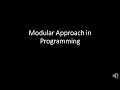Modular Approach in Programming
