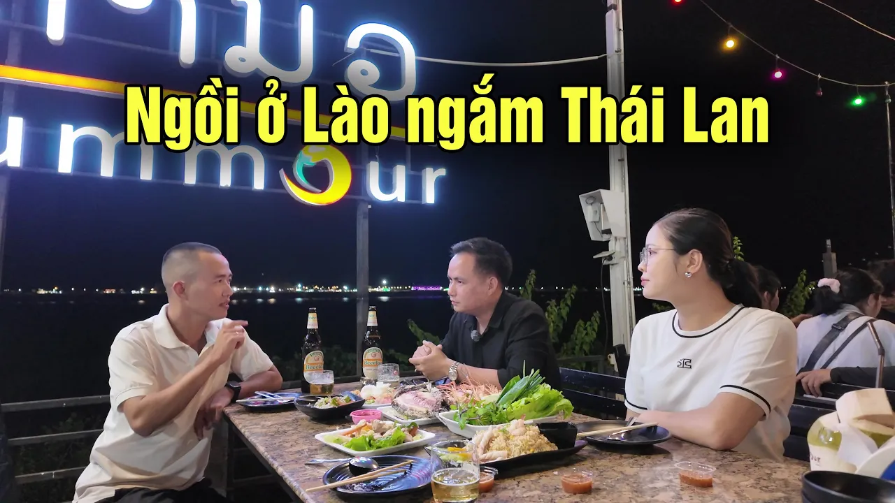 Outline Video Bờ sông Mê Kông ở Viêng Chăn Lào có rất nhiều con gái xinh nên phải làm điều này mới đã