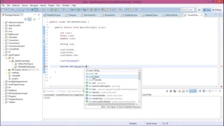 Java prog Input output and variable declaration in java programming