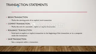 Transaction in SQL Server -