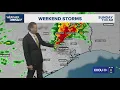 Weather Impact Timing of weekend storms in Houston