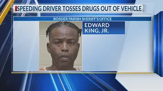 Bossier Parish man jailed after throwing drugs out car window while fleeing deputies