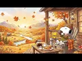 Morning Among the Falling Leaves with Snoopy 🍁☕ | Relaxing Jazz Beats