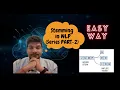 Stemming in NLP NATURAL LANGUAGE PROCESSING Text Pre-Processing nltk Series - Part