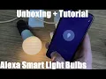 Alexa Smart Light Bulbs 75W Equivalent E26 8W Gosund Upgraded Led WiFi Bulb unboxing instructions