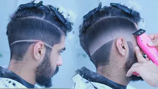 اسهل واسرع طريقة لكسر خط الصفر لتدريج الشعر 3Dبمكينة السنيور الامريكي باحدث تكنيك للمبتدئين 