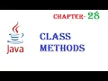 Java class methods - Java tutorial
