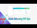 How to Delete Record Data using PHP Ajax Design CSS