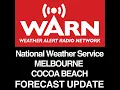 MELBOURNE AND COCOA BEACH FLORIDA FORECAST - UPDATE