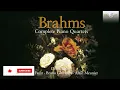 Brahms: Complete Piano Quartets