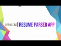 Resume Parser Python Django Application