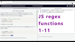 regex functions 1-11 - freeCodeCamp