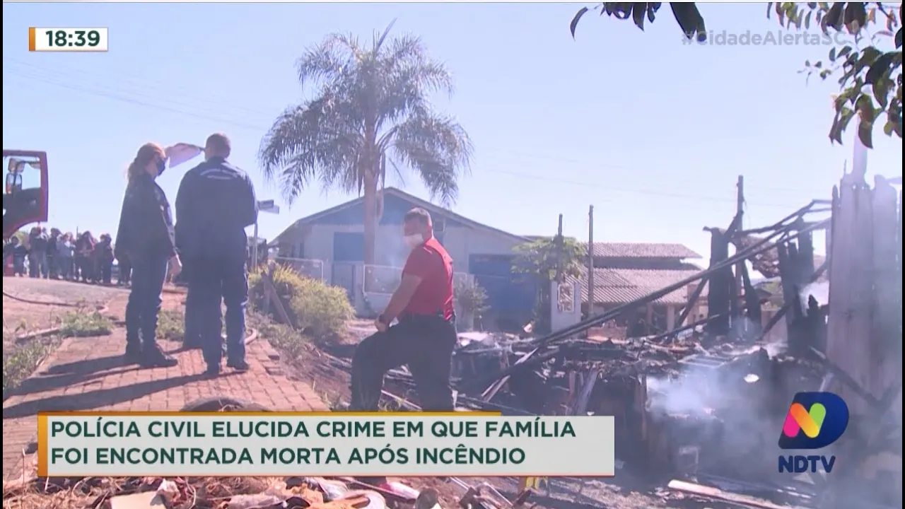Polícia Civil elucida crime em que família foi encontrada morta após incêndio