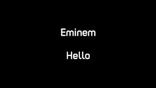 Eminem Hello Lyrics 