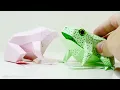 Paper Frog realistic size 3D Papercraft PDF template