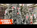 HOBBY LOBBY CHRISTMAS DECORATIONS CHRISTMAS TREES ORNAMENTS SHOP WITH ME SHOPPING STORE WALK THROUGH