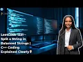 LeetCode 1221 Split a String in Balanced Strings Live Coding C Step-by-Step Explanation