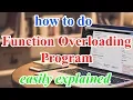 Function Overloading in Java ICSE Class 10 Computer