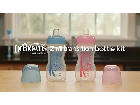 Download MP3 Dr. Brown's Wide-Neck 2-in-1 Transition Bottle Kit