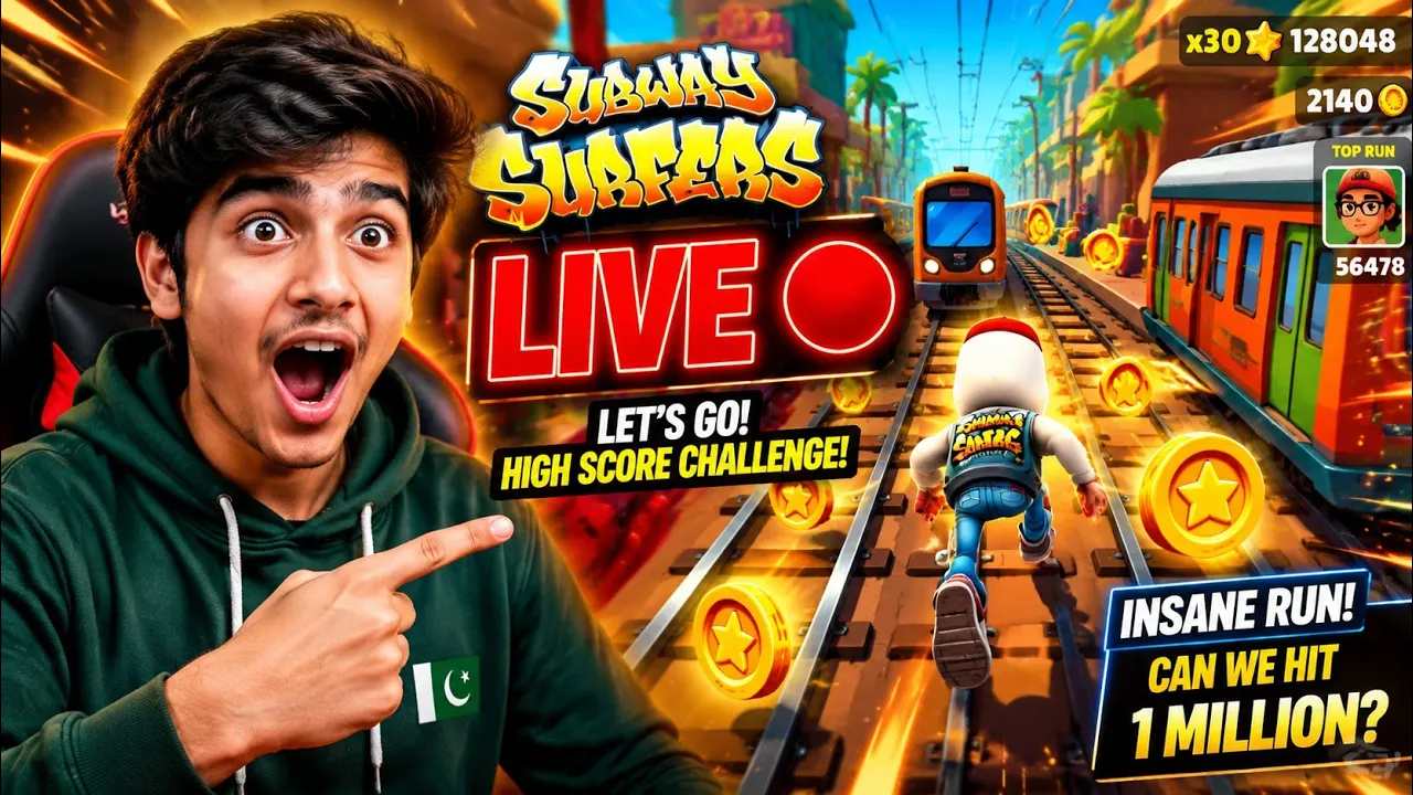 🔴 LIVE Subway Surfers Gameplay | High Score Challenge Run Live#livegaming #subway #livetrading poster