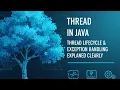Thread in Java Thread Lifecycle Exception Handling Explained Clearly
